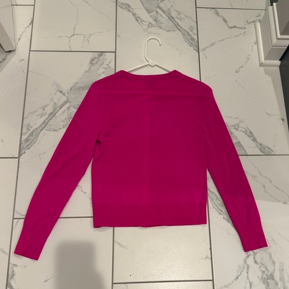 J. Crew Vibrant Pink Button-Up Cardigan - Picture 6 of 6